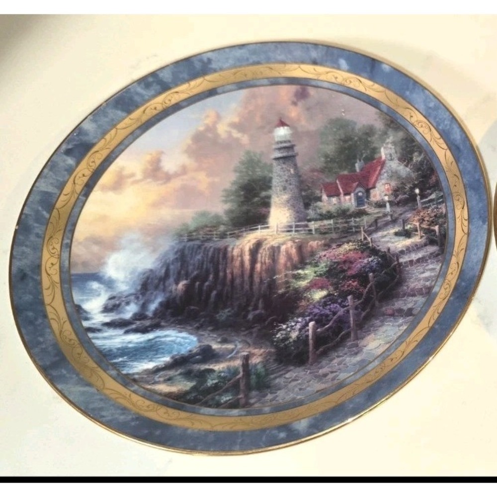 Thomas Kinkade "Light of Peace" collector plate from the Bradford Exchange...